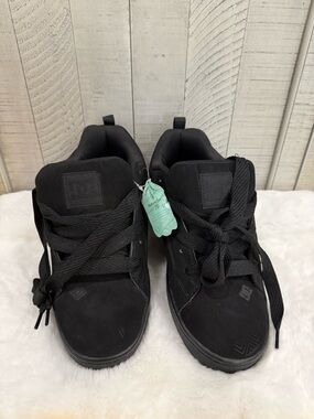 DC All-Black Low-Top Skate Sneakers